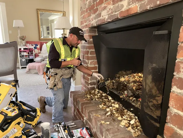Safe screening installation by Winthrop Chimney Sweep in Winthrop, MA