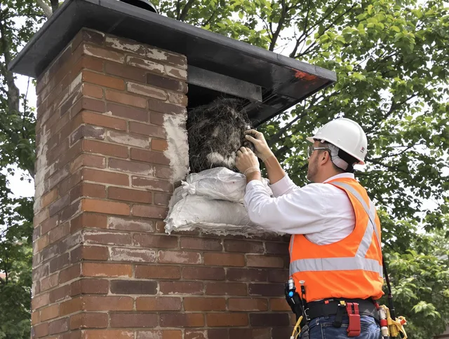 Humane removal of debris and animals by Winthrop Chimney Sweep in Winthrop, MA