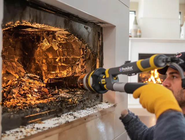 Professional chimney cleaning by Winthrop Chimney Sweep in Winthrop, MA