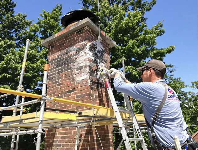 Structural chimney repair by Winthrop Chimney Sweep in Winthrop, MA