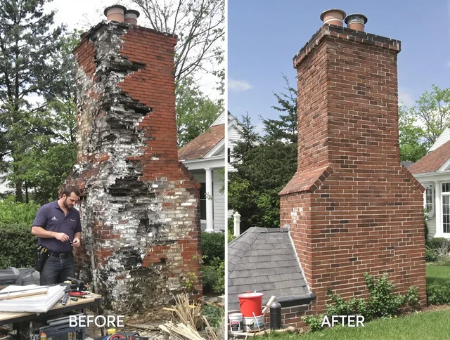 Winthrop Chimney Sweep performing a full chimney restoration in Winthrop, MA