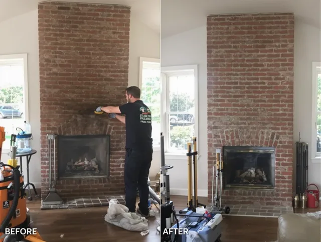 Finished chimney sweeping service by Winthrop Chimney Sweep in Winthrop, MA