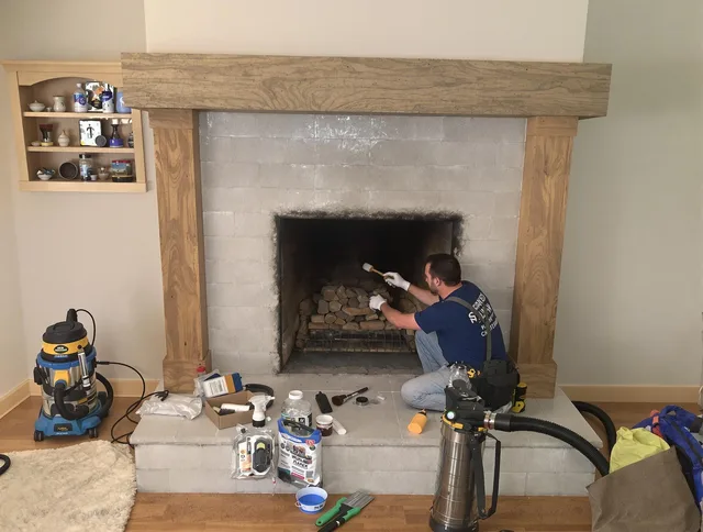 Detailed creosote removal process by Winthrop Chimney Sweep in Winthrop, MA
