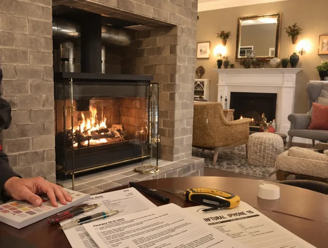 Winthrop Chimney Sweep verifying fireplace safety measures in Winthrop, MA