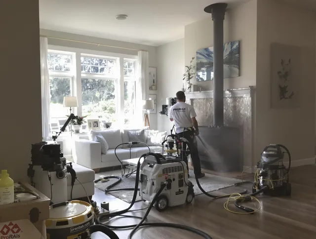Soot removal service by Winthrop Chimney Sweep for a fireplace in Winthrop, MA